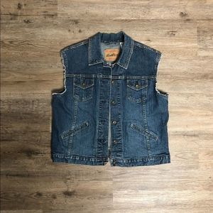 Levi Strauss Jean Vest, Women’s Original Trucker Vest Size XL 16-18